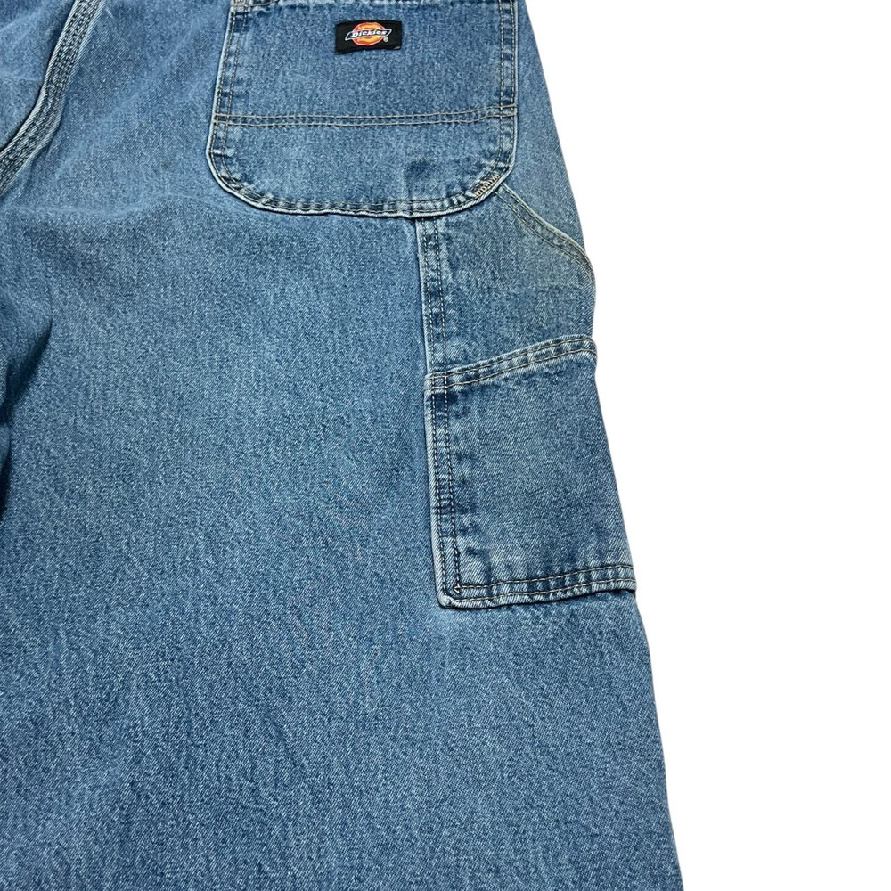 Vintage Dickies Jeans Men's 40x34 Blue Denim Straight Carpenter Workwear Baggy - Picture 5 of 8